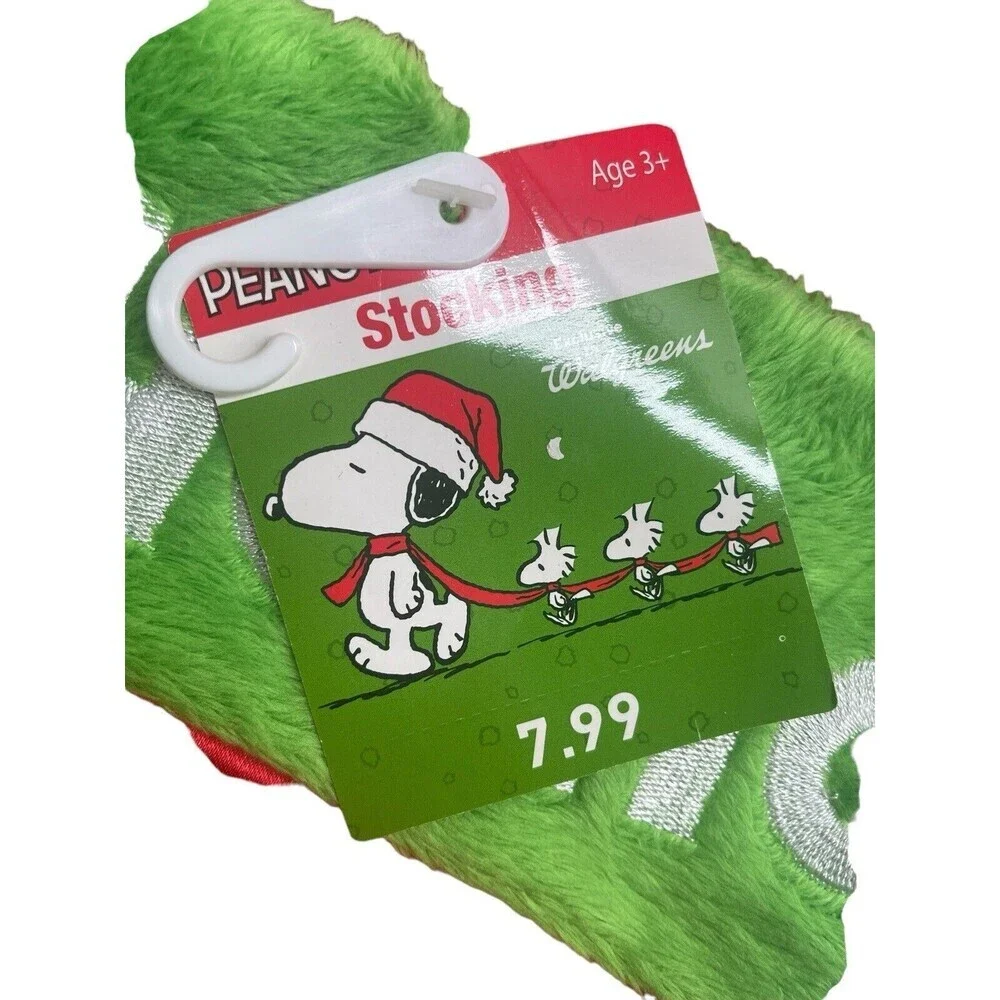 Vintage Peanuts Charlie Brown & Snoopy Ho Ho Ho Christmas Stocking